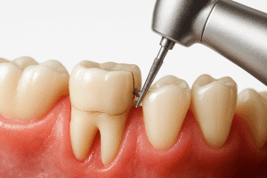 Ablatia restaurarilor dentare fixe