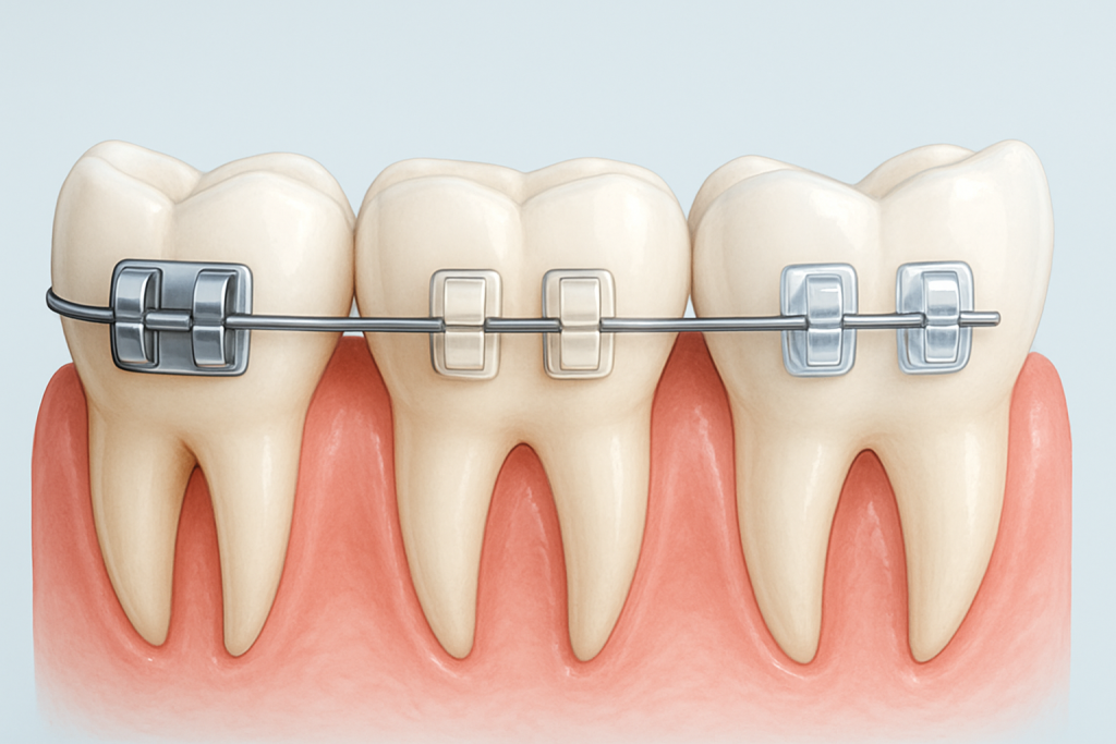 Aparat dentar metalic vs ceramic vs safir