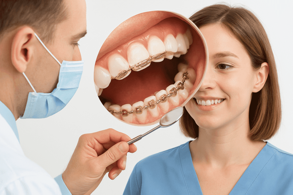 Aparat ortodontic lingual