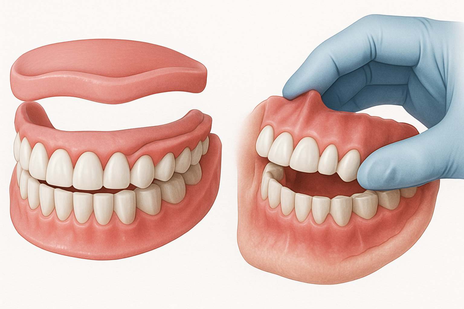 Captusirea si rebazarea protezei dentare