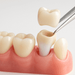 Coroana ceramica pe suport de zirconiu