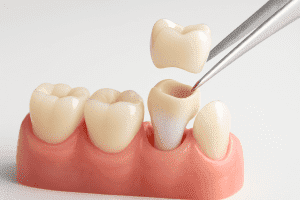 Coroana ceramica pe suport de zirconiu