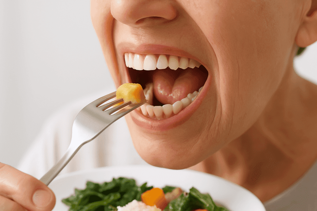 Cum mananc cu proteza dentara?