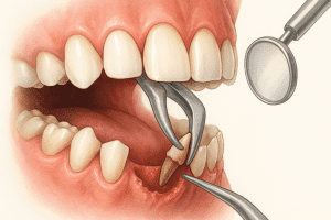 Extractia resturilor radiculare