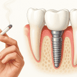 Fumatul poate determina caderea implantui dentar?