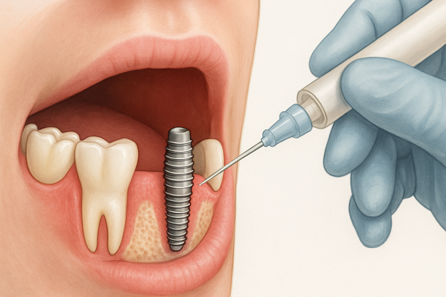 Implantul dentar doare?