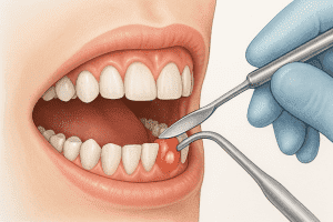 Incizie si drenaj abces dentar