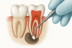 Obturatie de canal retrograda