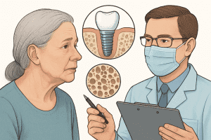 Osteoporoza este un factor de risc in cazul implantelor dentare?