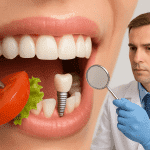 Pot sa mananc dupa inserarea implantului dentar?