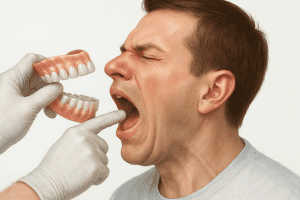 Reflexul faringian poate fi cauzat de proteza dentara?