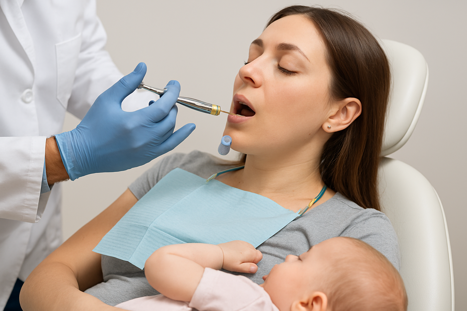 Se poate utiliza anestezia dentara la femeile insarcinate sau care alapteaza?