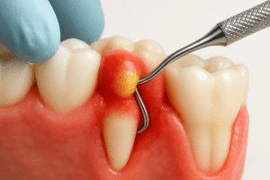 Tratamentul infectiei acute parodontale, abces parodontal
